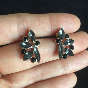 Black and Gray Stone Earrings